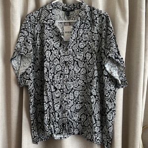 F21 Paisley Button Up